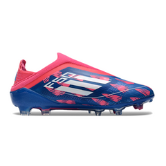 Botas de fútbol Adidas F50 Elite sin cordones para niños, color verde y negro, para terreno firme y fg