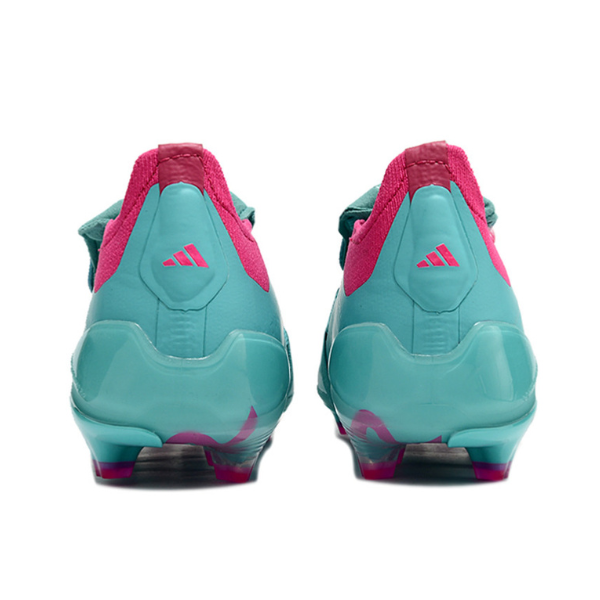 Chuteira Infantil Campo Adidas Predator 30 Elite Com Lingua FG Azul Claro e Rosa - VENI Futebol