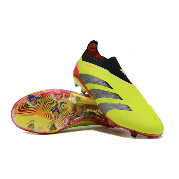 Chuteira Infantil Campo Adidas Predator 30 Elite Sem Cadarço FG Energy Citrus Pack - VENI Futebol