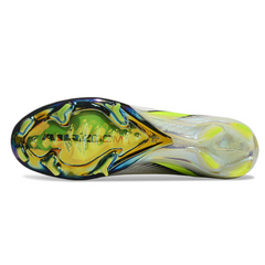 Scarpa da calcio per bambini Nike Air Zoom Mercurial Superfly 10 Elite, bianca, verde e nera, per terreni compatti FG