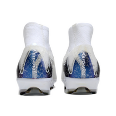 Scarpa da calcio per bambini Nike Air Zoom Mercurial Superfly 10 Elite bianca e nera per terreni compatti FG