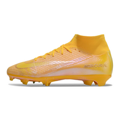 Botas de fútbol Nike Air Zoom Mercurial Superfly 10 Elite Gold Firm Ground FG para niños