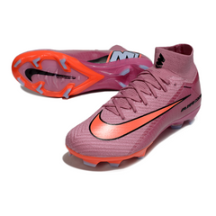 Botas de fútbol Nike Air Zoom Mercurial Superfly 10 Elite rosa claro para terreno firme FG para niños