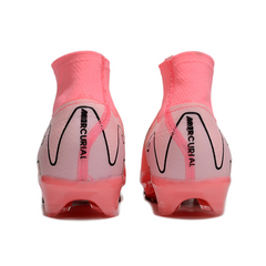 Botas de fútbol Nike Air Zoom Mercurial Superfly 10 Elite Pink Firm Ground FG para niños