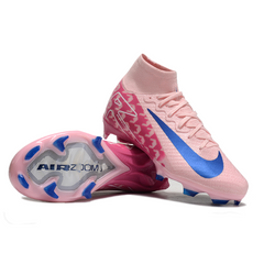 Scarpa da calcio per bambini Nike Air Zoom Mercurial Superfly 10 Elite rosa e blu per terreni compatti FG