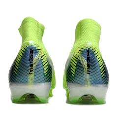 Botas de fútbol Nike Air Zoom Mercurial Superfly 10 Elite Light Green Firm Ground FG para niños