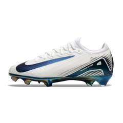 Scarpa da calcio per bambini Nike Air Zoom Mercurial Vapor 16 Elite bianca e verde per terreni compatti FG