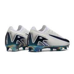 Scarpa da calcio per bambini Nike Air Zoom Mercurial Vapor 16 Elite bianca e verde per terreni compatti FG