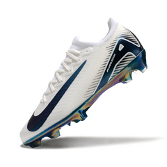 Scarpa da calcio per bambini Nike Air Zoom Mercurial Vapor 16 Elite bianca e verde per terreni compatti FG