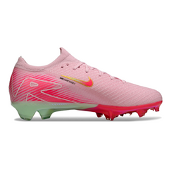 Botas de fútbol Nike Air Zoom Mercurial Vapor 16 Elite para niños, color rosa claro y verde claro, para terreno firme FG