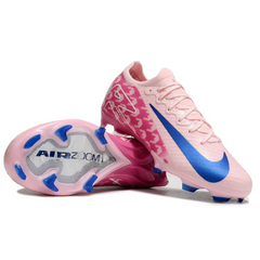 Scarpa da calcio per bambini Nike Air Zoom Mercurial Vapor 16 Elite rosa e blu per terreni compatti FG