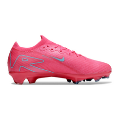 Botas de fútbol Nike Air Zoom Mercurial Vapor 16 Elite para niños, color rosa y azul, para terreno firme FG