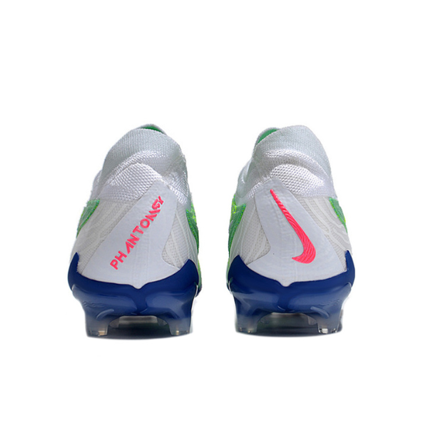 Chuteira Infantil Campo Nike Phantom GX Elite FG Branca e Verde - VENI Futebol