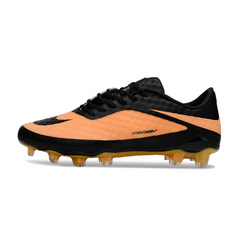 Scarpa da calcio per bambini Nike Phantom Hypervenom Elite DF arancione e nera per terreni compatti FG