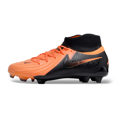Chuteira Infantil Campo Nike Phantom Luna 2 Elite FG Laranja e Preta - VENI Futebol