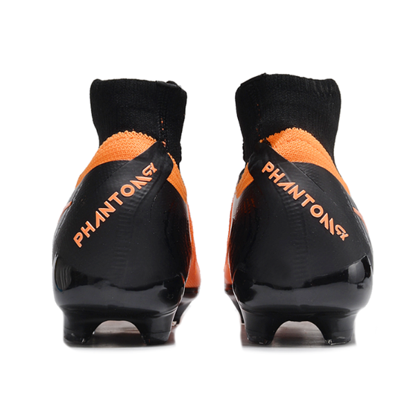 Chuteira Infantil Campo Nike Phantom Luna 2 Elite FG Laranja e Preta - VENI Futebol
