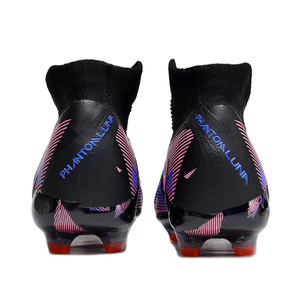 Chuteira Infantil Campo Nike Phantom Luna Elite FG Preta e Rosa - VENI Futebol
