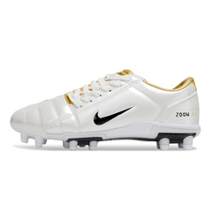 Nike Total 90 III Kids White and Gold Firm Ground FG Football Boot