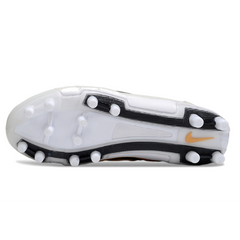 Nike Total 90 III Kids White and Gold Firm Ground FG Football Boot