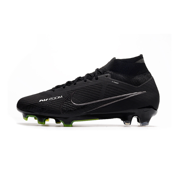 Chuteira Infantil Campo Nike Zoom Mercurial Superfly 9 Elite FG Black Pack - VENI Futebol