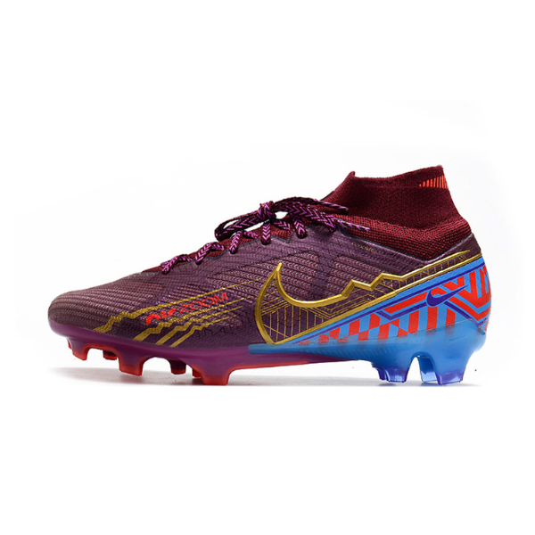 Chuteira Infantil Campo Nike Zoom Mercurial Superfly 9 Elite FG Mbappe Roxo - VENI Futebol