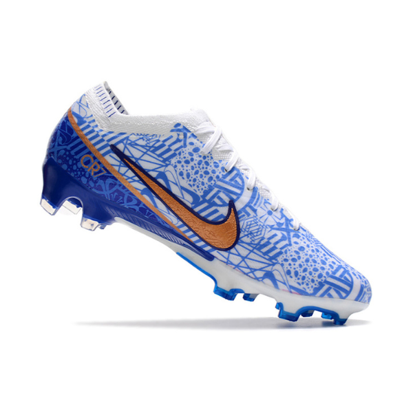 Chuteira Infantil Campo Nike Zoom Mercurial Vapor 15 Elite FG CR7 Azul - VENI Futebol
