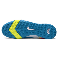 Scarpa da calcio per bambini Nike Zoom Mercurial Superfly 10 Elite Turf TF blu e giallo