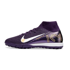 Botas de fútbol Nike Zoom Mercurial Superfly 10 Elite Mbappé Purple Turf TF para niños