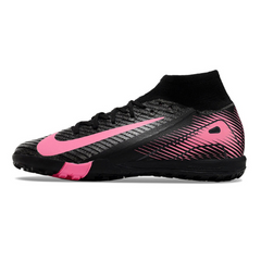 Scarpa da calcio per bambini Nike Zoom Mercurial Superfly 10 Elite Turf TF nera e rosa