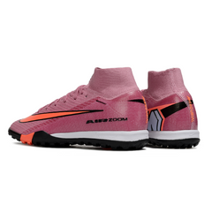 Botas de fútbol Nike Zoom Mercurial Superfly 10 Elite para niños, color rosa claro, color césped TF