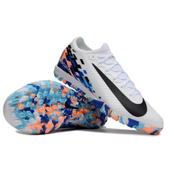 Scarpa da calcio Nike Zoom Mercurial Vapor 16 Elite Turf TF per bambini, bianca e blu