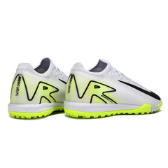 Nike Zoom Mercurial Vapor 16 Elite Kids White and Green Turf TF Football Boot