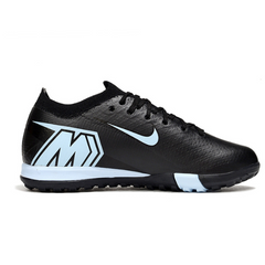 Scarpa da calcio per bambini Nike Zoom Mercurial Vapor 16 Elite Turf TF nera e blu chiaro