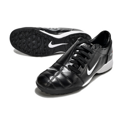 Nike Total 90 III Kids Turf TF Football Boot Black and Silver