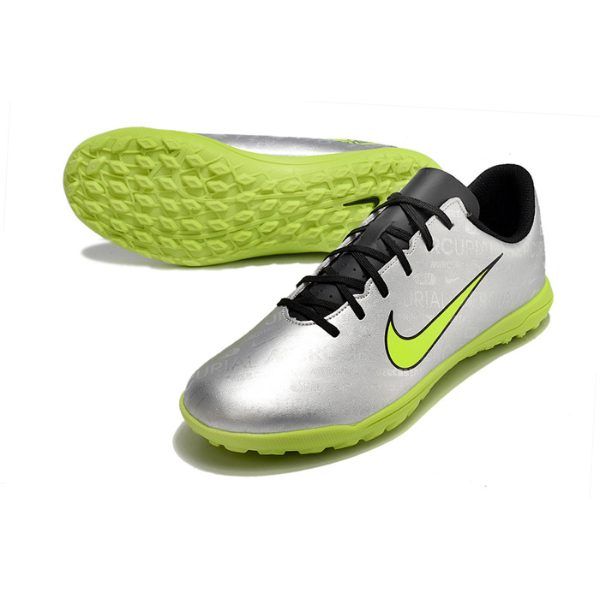 Chuteira Infantil Society Nike Vapor 15 Club TF Cinza e Verde - VENI Futebol