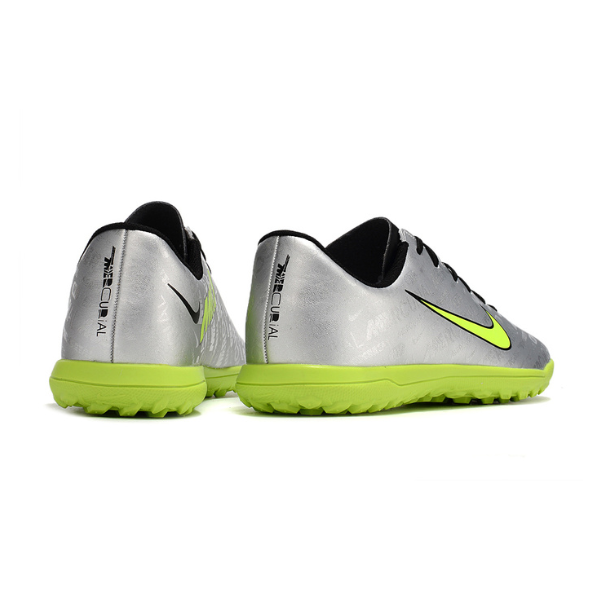 Chuteira Infantil Society Nike Vapor 15 Club TF Cinza e Verde - VENI Futebol