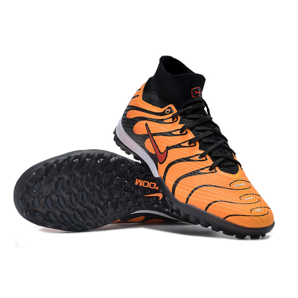 Chuteira Infantil Society Nike Zoom Mercurial Superfly 9 Air Max Plus TF Pimento Pack - VENI Futebol