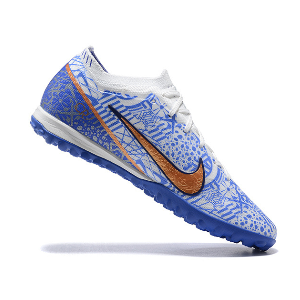 Chuteira Infantil Society Nike Zoom Mercurial Vapor 15 Elite TF Azul CR7 Pack - VENI Futebol