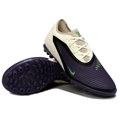 Nike Phantom 6 Pro Kids White and Purple Turf TF Football Boot