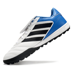 Adidas Copa Gloro II Turf TF White Black and Blue Football Boot