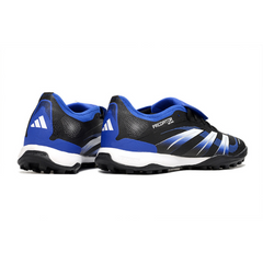 Adidas Predator 25 Elite Tongue Black Blue and White Turf TF Football Boot