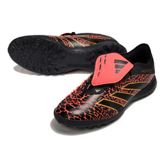 Adidas Predator 25 Elite Tongue Black and Red Turf TF Football Boot