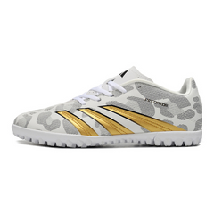 Chuteira Society Adidas Predator 30 Club TF Branca e Dourada - VENI Futebol