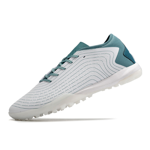 Chuteira Society Adidas Predator Accuracy.3 Low TF Branca e Azul - VENI Futebol