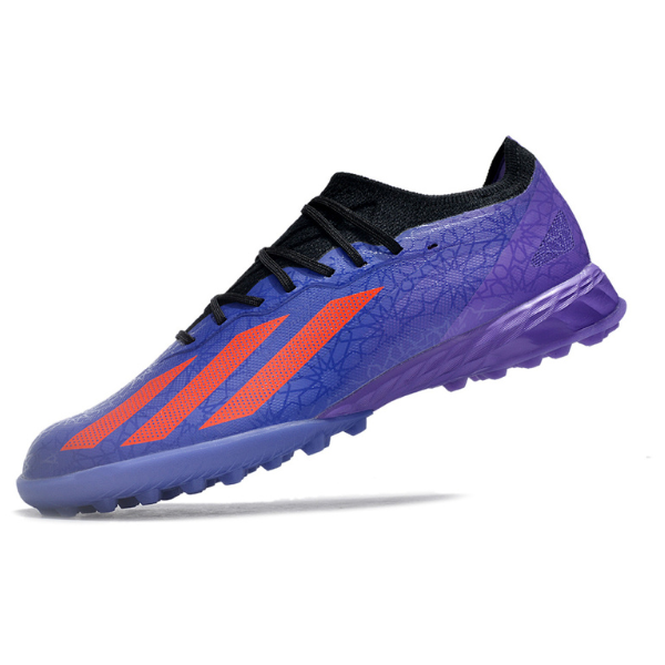 Chuteira Society Adidas X Crazyfast.1 TF Roxa e Laranja - VENI Futebol