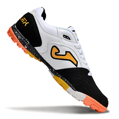 Joma Top Flex Turf TF White Black and Orange Football Boot