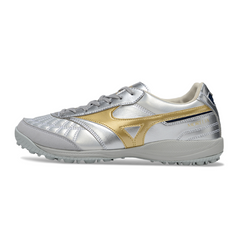 Mizuno Morelia Neo 4 Silver and Gold Turf TF Football Boot
