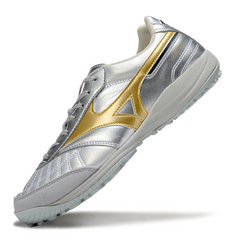 Mizuno Morelia Neo 4 Silver and Gold Turf TF Football Boot