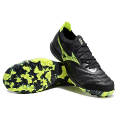 Scarpa da calcio Mizuno Neo Sala Turf TF nera e verde chiaro