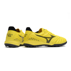 Chuteira Society Mizuno Morelia Sala TF Amarela e Preta - VENI Futebol